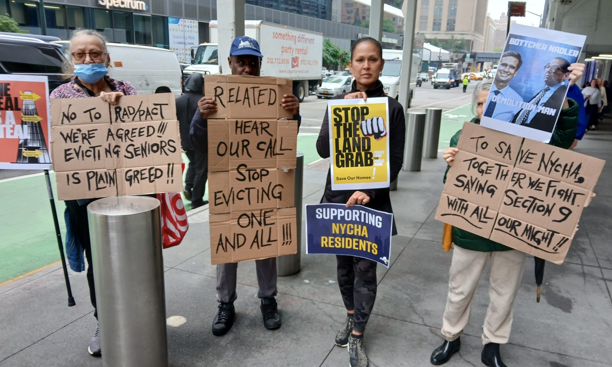 Protest against The Related Companies to save NYCHA from RAD/PACT privatisation and demolition.